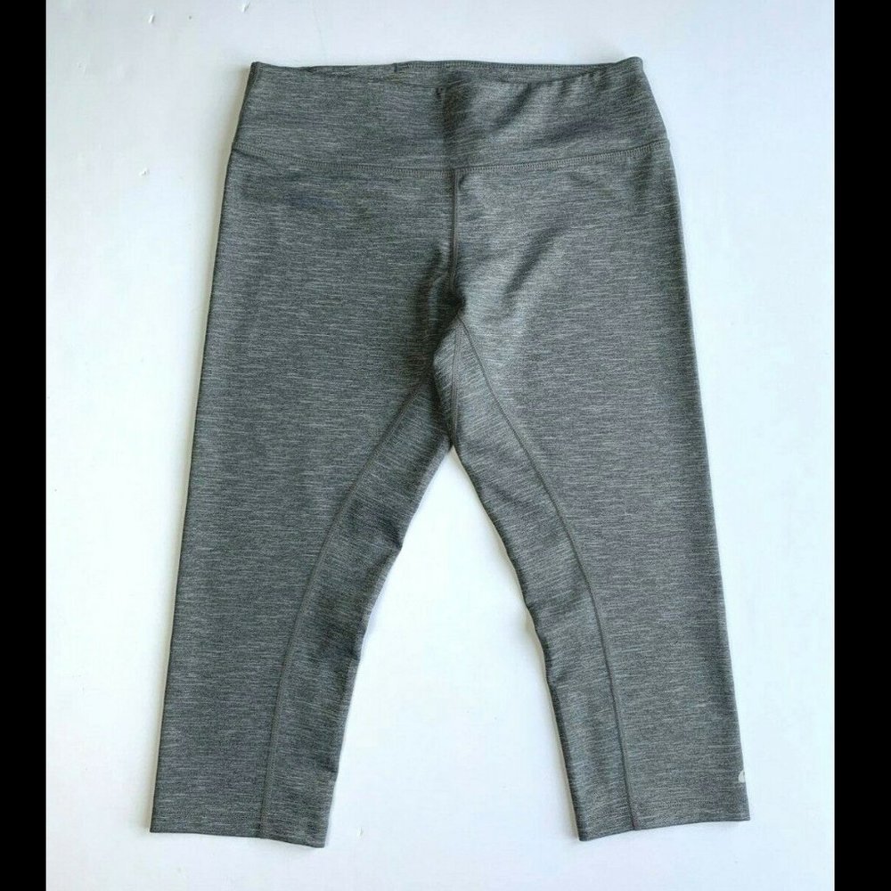 Asics Women's Gray Athletic Capri Leggings - Size Medium